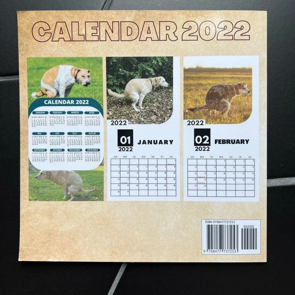 New Pooping dogs calendar - 2022